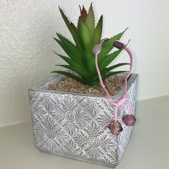 Handmade Chinese Knotting Bracelet W/ Glass Beads - Picture 5 of 8